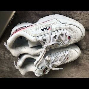 White Fila sneakers